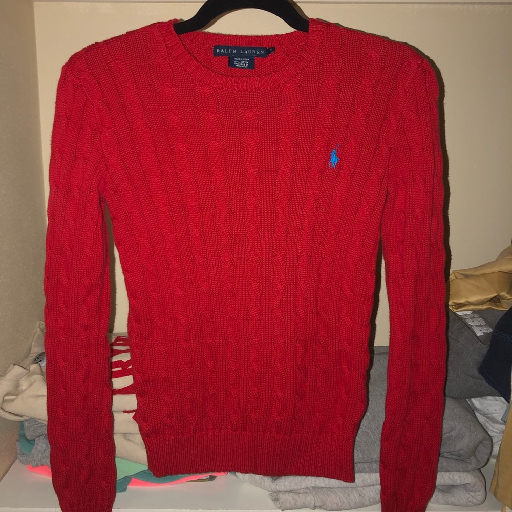 Ralph Lauren Women’s Cable-Knit Cotton Sweater